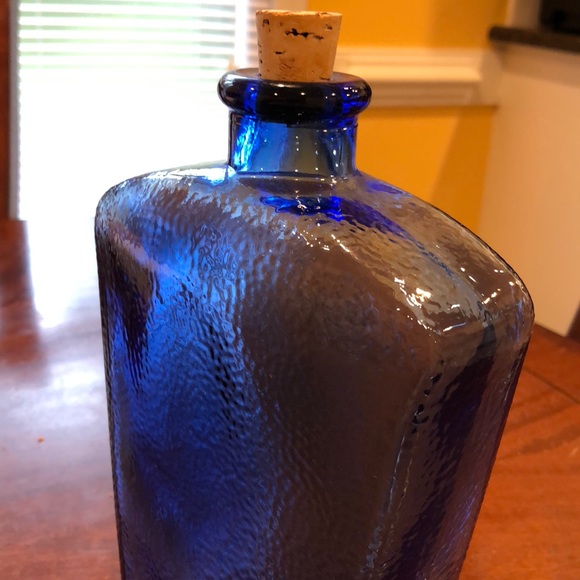 Vintage Canadian Cobalt Blue Bottle (BONUS) Decorative Green Bottle - Picture 1 of 6